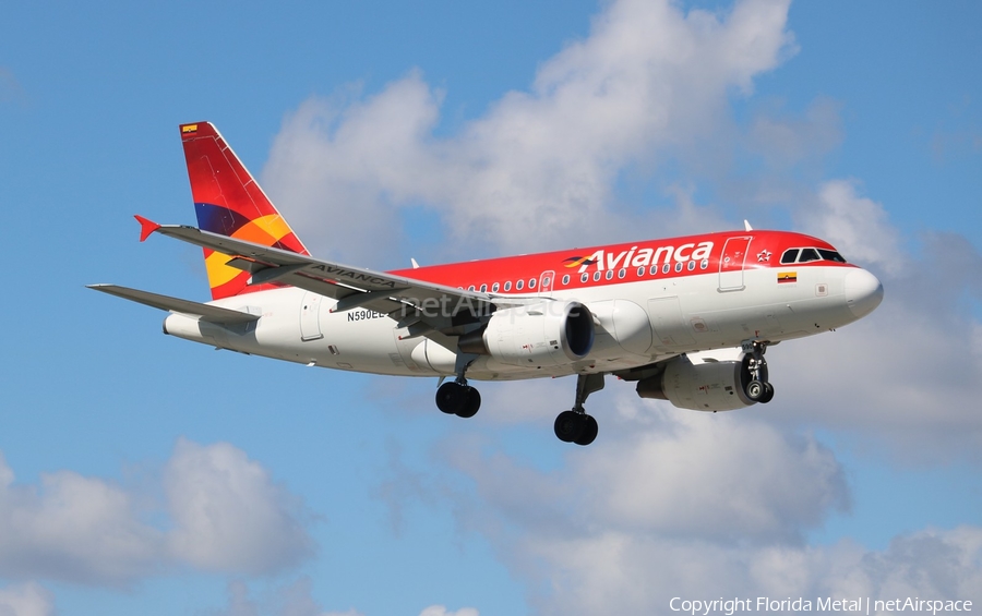 Avianca Airbus A318-111 (N590EL) | Photo 591805