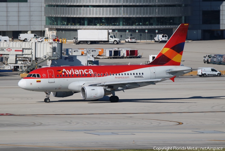 Avianca Airbus A318-111 (N590EL) | Photo 613602