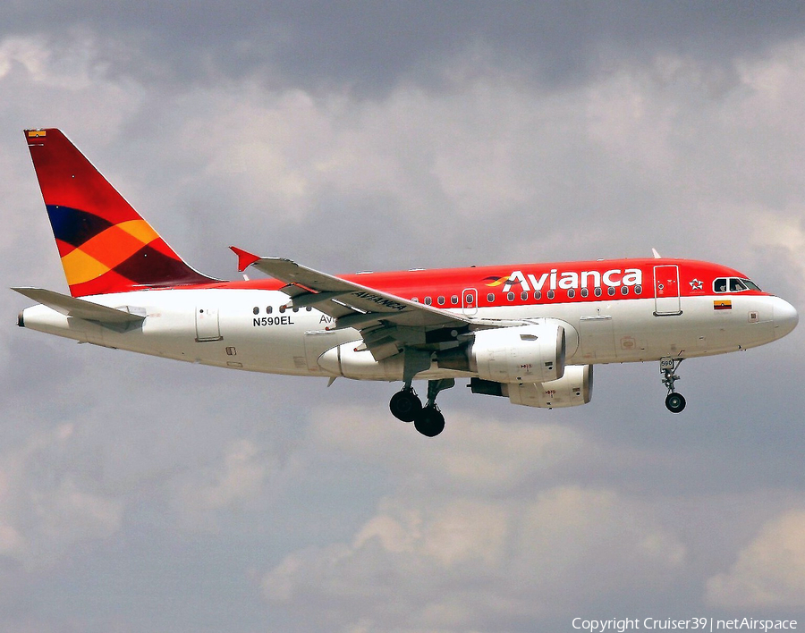 Avianca Airbus A318-111 (N590EL) | Photo 95111