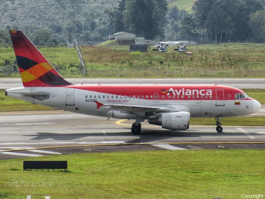 Avianca Airbus A318-111 (N591EL) | Photo 350795