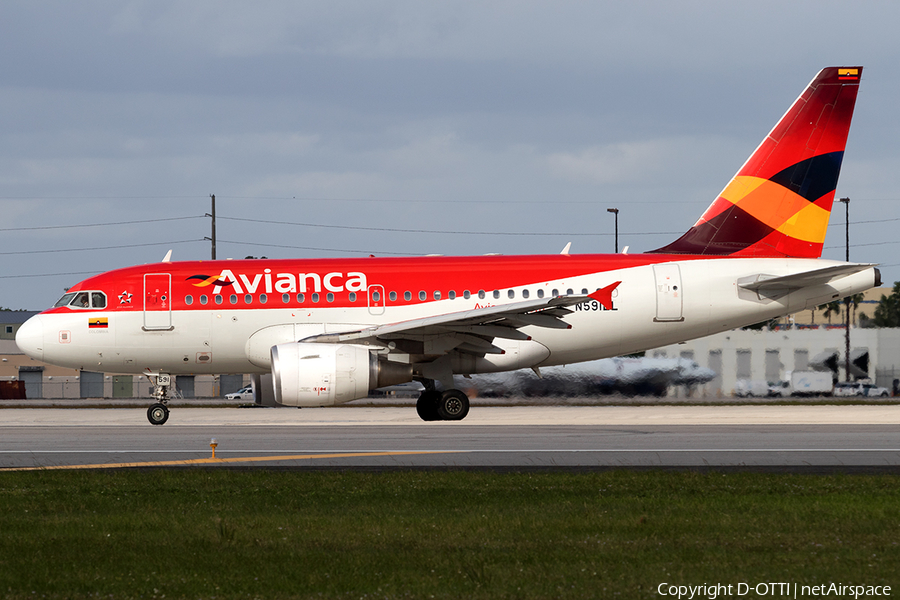 Avianca Airbus A318-111 (N591EL) | Photo 138390