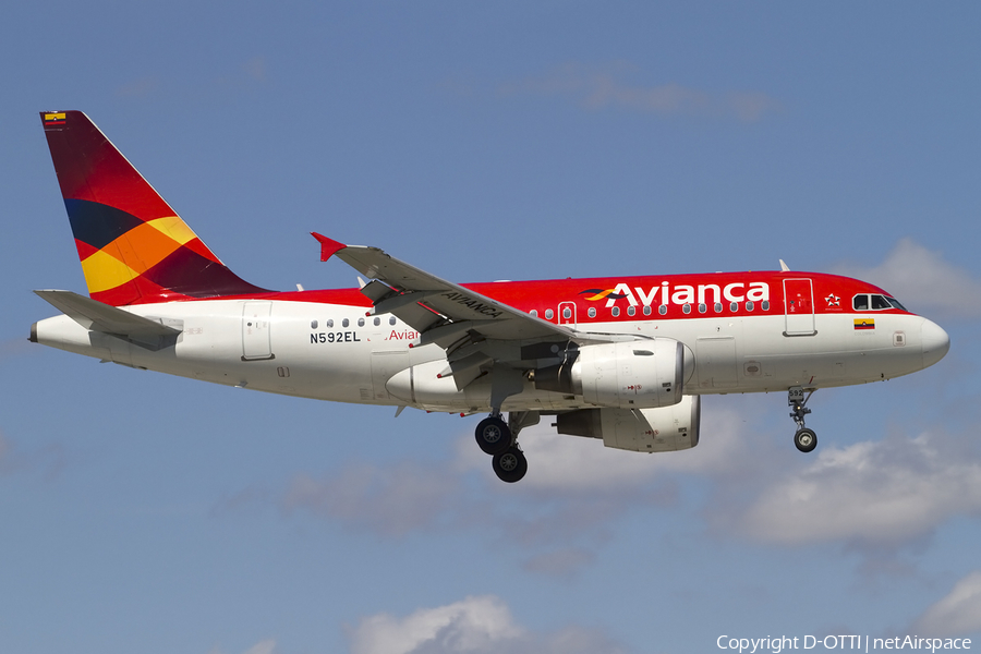 Avianca Airbus A318-111 (N592EL) | Photo 430638