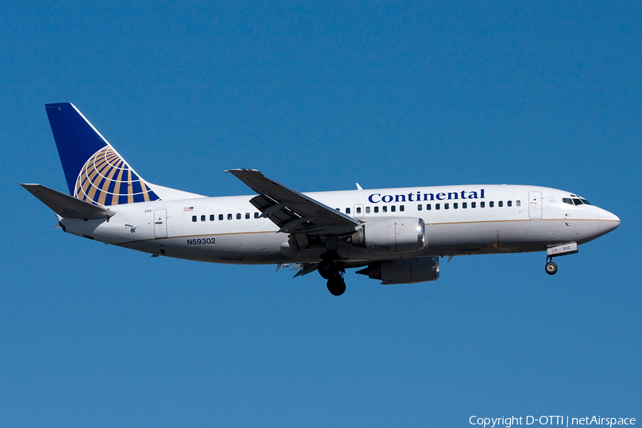 Continental Airlines Boeing 737-3T0 (N59302) | Photo 261393