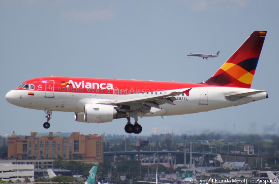 Avianca Airbus A318-111 (N593EL) | Photo 300999