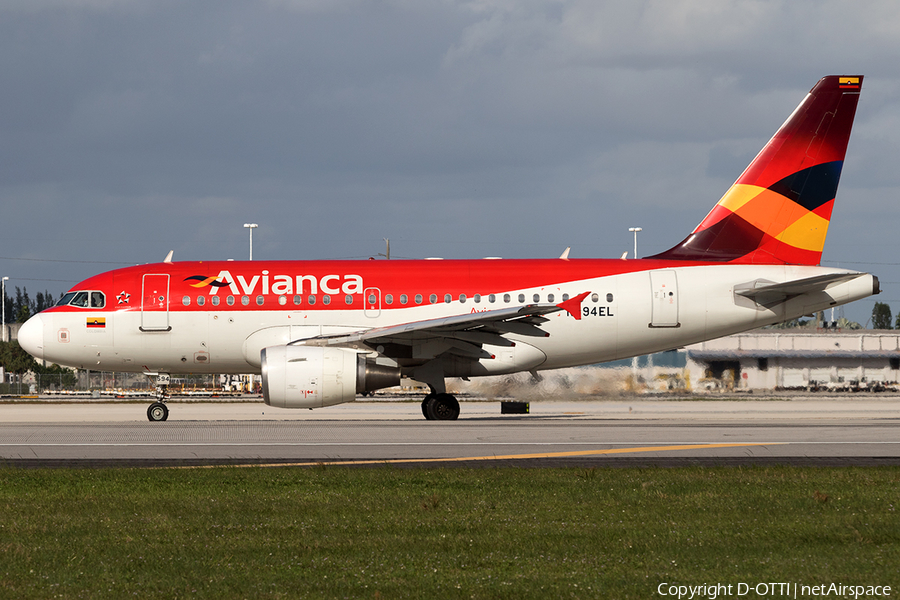 Avianca Airbus A318-111 (N594EL) | Photo 138387