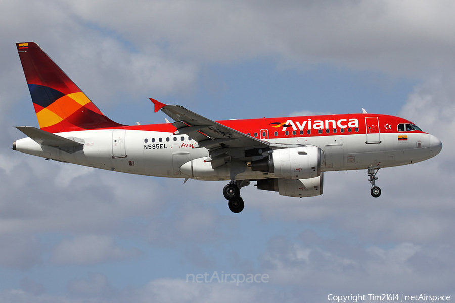 Avianca Airbus A318-111 (N595EL) | Photo 493352