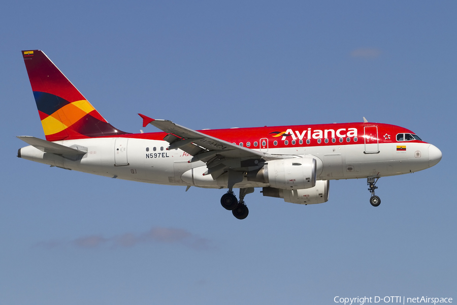 Avianca Airbus A318-111 (N597EL) | Photo 430624