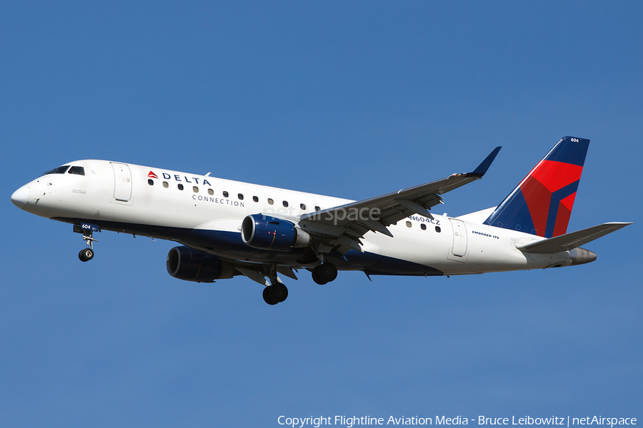Delta Connection (Compass Airlines) Embraer ERJ-175LR (ERJ-170-200LR) (N604CZ) | Photo 109152