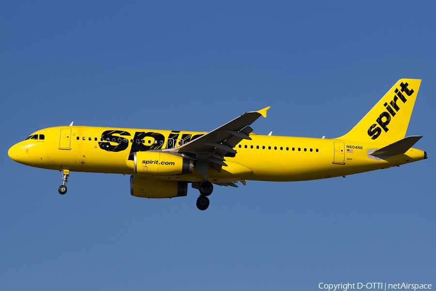 Spirit Airlines Airbus A320-232 (N604NK) | Photo 564548