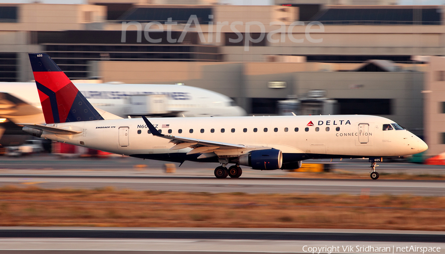 Delta Connection (Compass Airlines) Embraer ERJ-175LR (ERJ-170-200LR) (N605CZ) | Photo 118760