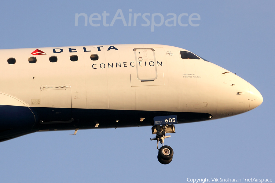 Delta Connection (Compass Airlines) Embraer ERJ-175LR (ERJ-170-200LR) (N605CZ) | Photo 51353