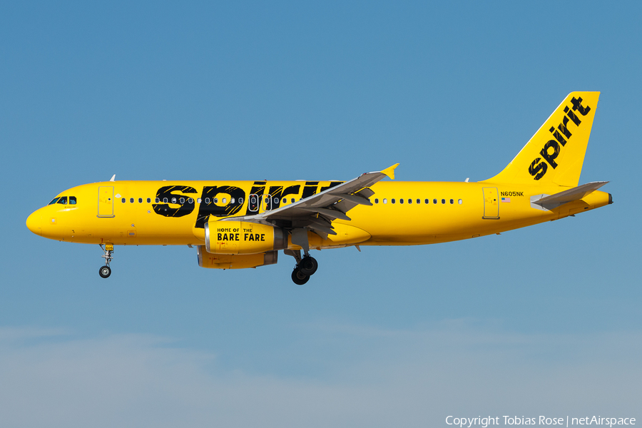 Spirit Airlines Airbus A320-232 (N605NK) | Photo 297206
