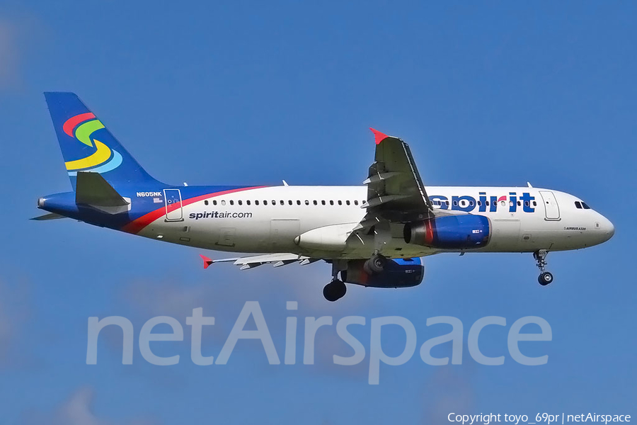 Spirit Airlines Airbus A320-232 (N605NK) | Photo 68310