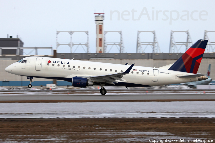 Delta Connection (Compass Airlines) Embraer ERJ-175LR (ERJ-170-200LR) (N607CZ) | Photo 286033