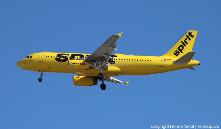 Spirit Airlines Airbus A320-232 (N608NK) | Photo 614401