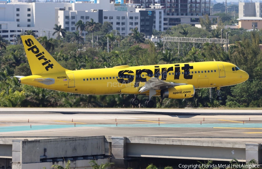 Spirit Airlines Airbus A320-232 (N609NK) | Photo 621433