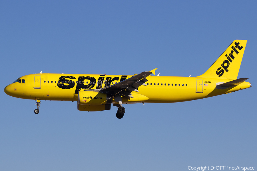 Spirit Airlines Airbus A320-232 (N611NK) | Photo 546918