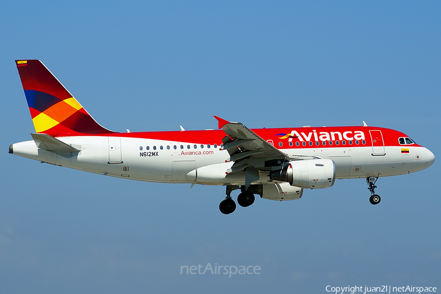 Avianca Airbus A319-112 (N612MX) | Photo 70269