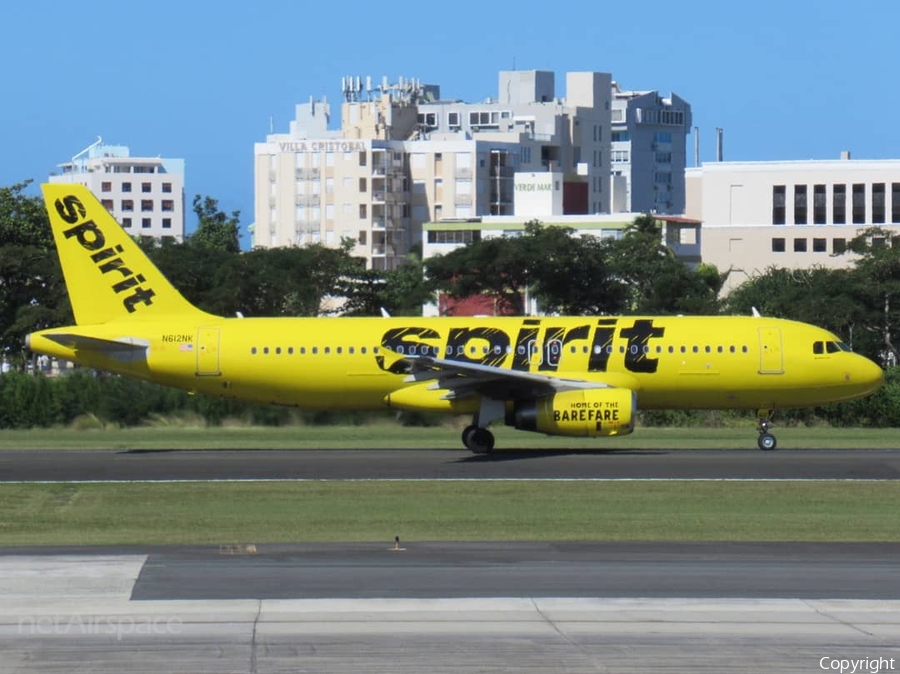 Spirit Airlines Airbus A320-232 (N612NK) | Photo 286105