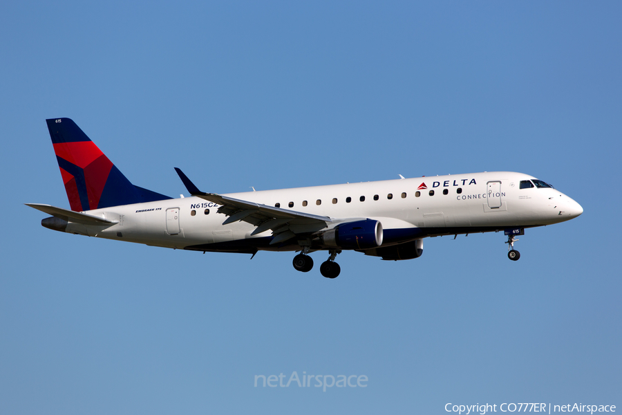 Delta Connection (Compass Airlines) Embraer ERJ-175LR (ERJ-170-200LR) (N615CZ) | Photo 91511
