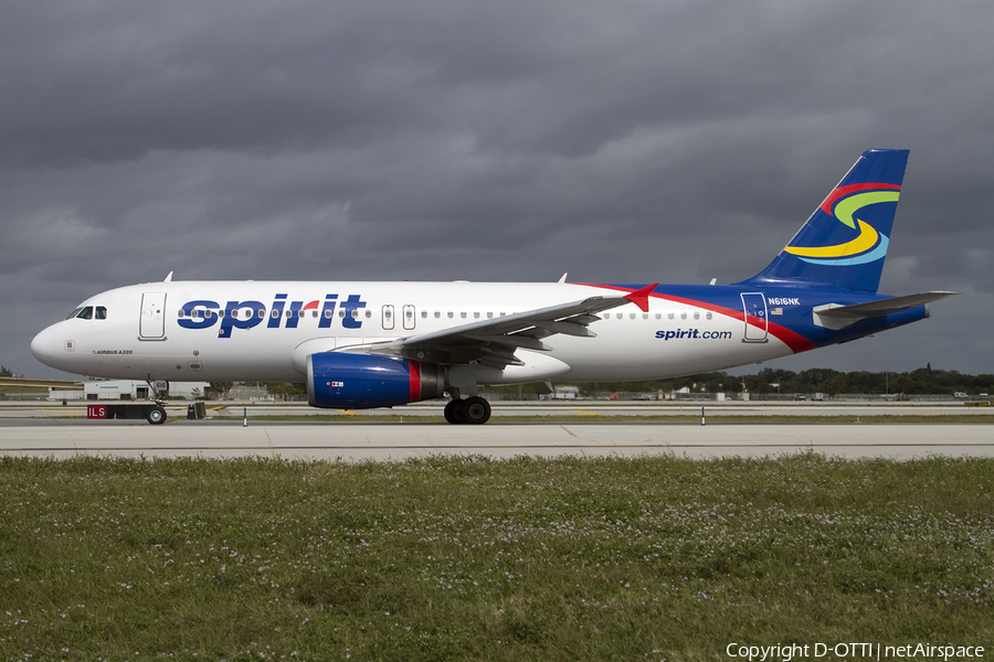 Spirit Airlines Airbus A320-232 (N616NK) | Photo 423426