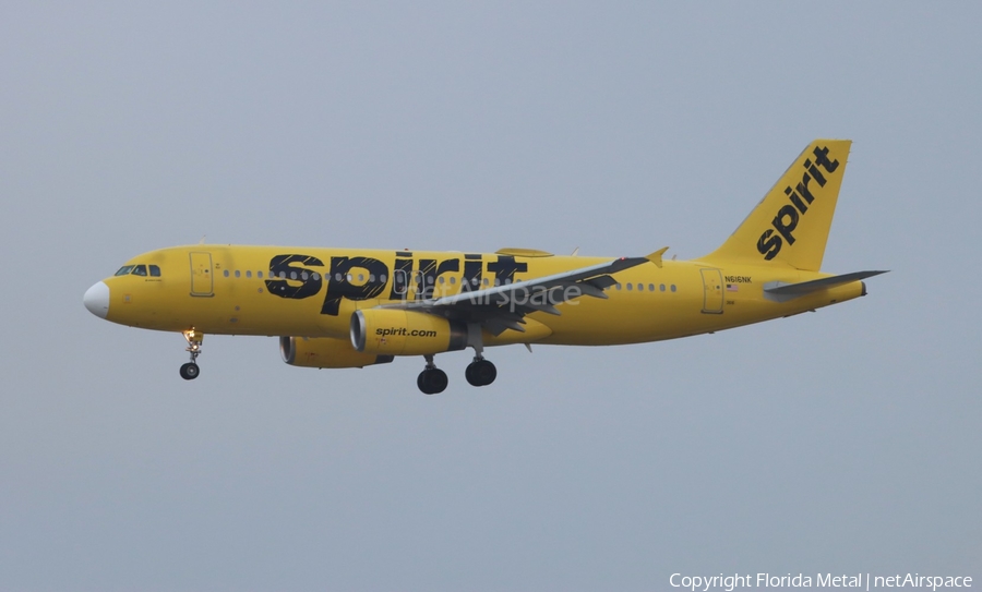 Spirit Airlines Airbus A320-232 (N616NK) | Photo 614665