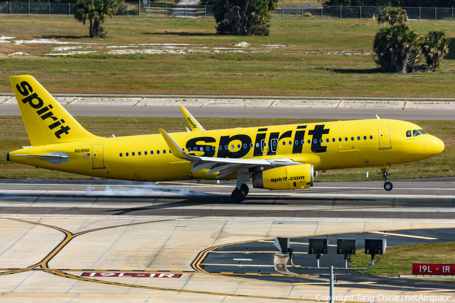Spirit Airlines Airbus A320-232 (N618NK) | Photo 298484