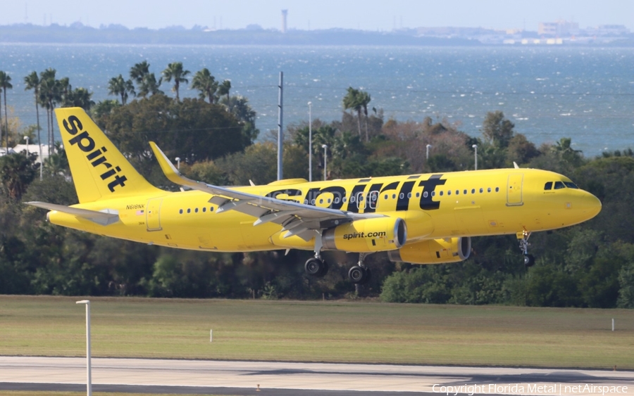 Spirit Airlines Airbus A320-232 (N618NK) | Photo 614795