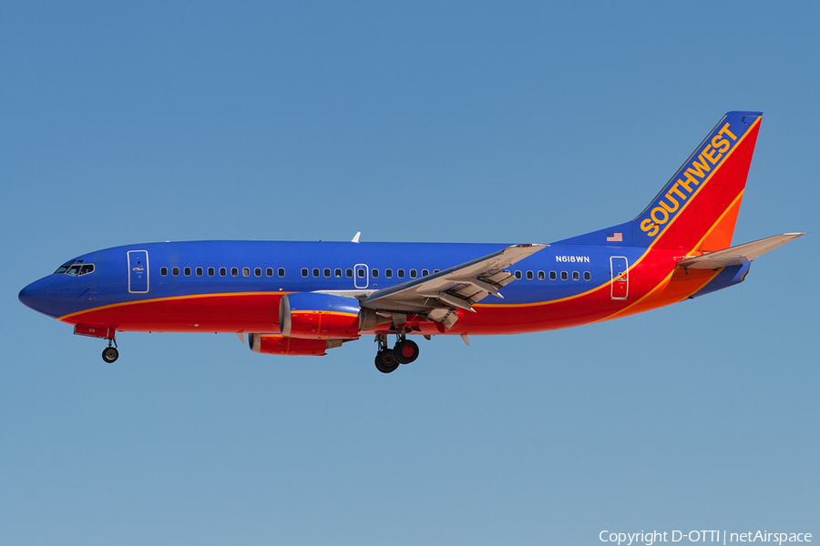 Southwest Airlines Boeing 737-3H4 (N618WN) | Photo 180100