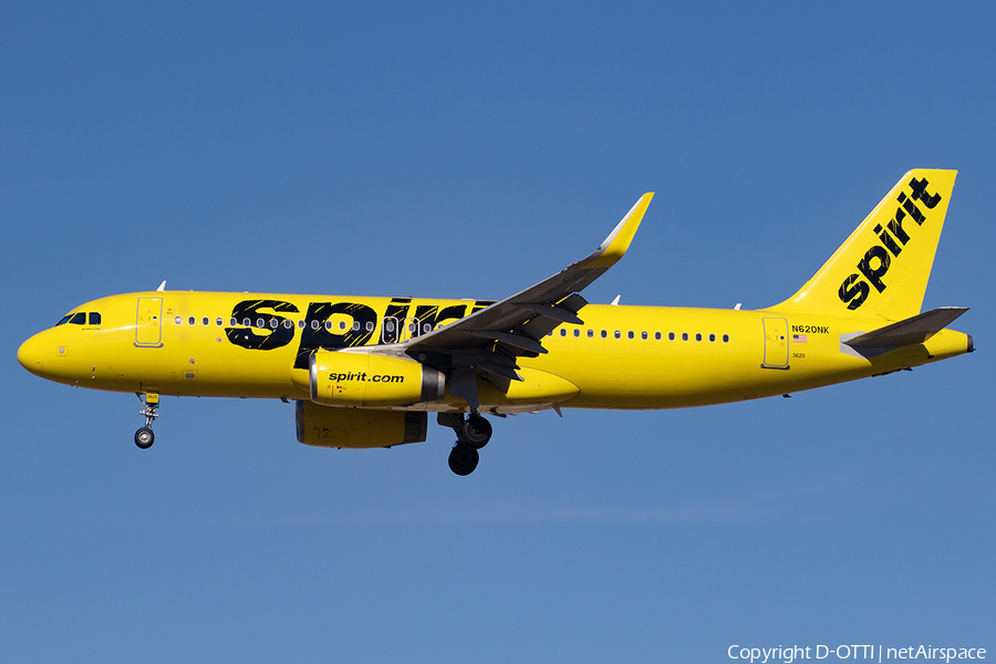 Spirit Airlines Airbus A320-232 (N620NK) | Photo 547417