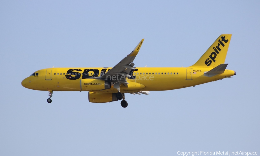 Spirit Airlines Airbus A320-232 (N620NK) | Photo 614816