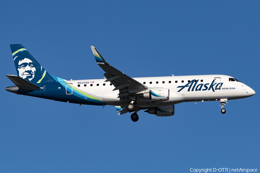 Alaska Airlines (Horizon) Embraer ERJ-175LR (ERJ-170-200LR) (N620QX) | Photo 177681