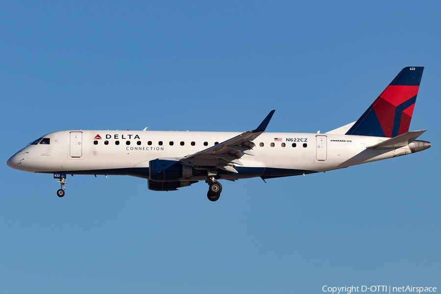 Delta Connection (Compass Airlines) Embraer ERJ-175LR (ERJ-170-200LR) (N622CZ) | Photo 140231