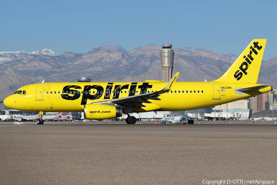 Spirit Airlines Airbus A320-232 (N622NK) | Photo 555244