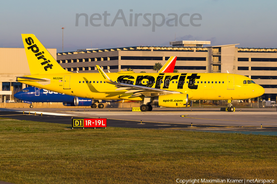Spirit Airlines Airbus A320-232 (N622NK) | Photo 603294