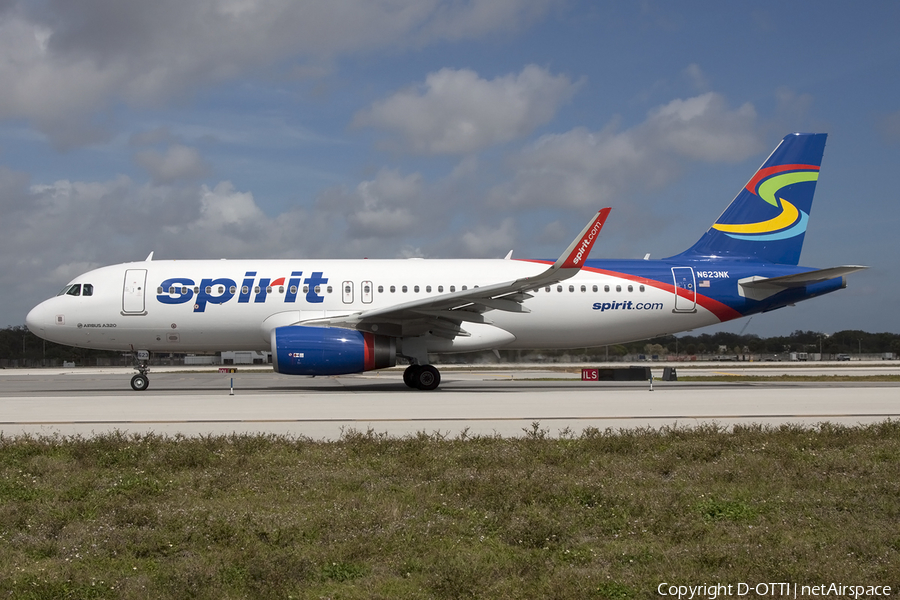 Spirit Airlines Airbus A320-232 (N623NK) | Photo 432666
