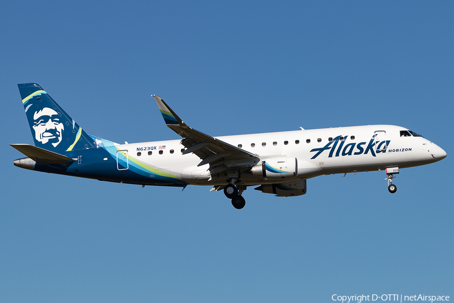 Alaska Airlines (Horizon) Embraer ERJ-175LR (ERJ-170-200LR) (N623QX) | Photo 180280