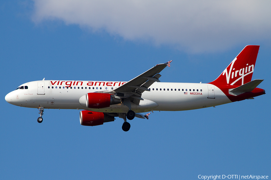 Virgin America Airbus A320-214 (N623VA) | Photo 386321