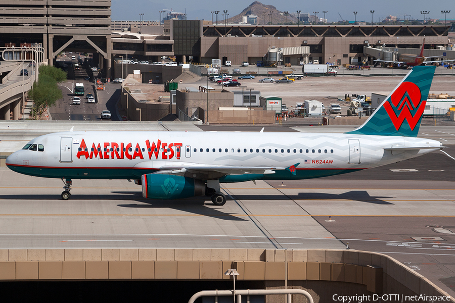 America West Airlines Airbus A320-231 (N624AW) | Photo 188467
