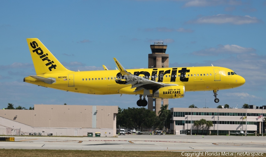 Spirit Airlines Airbus A320-232 (N624NK) | Photo 358071