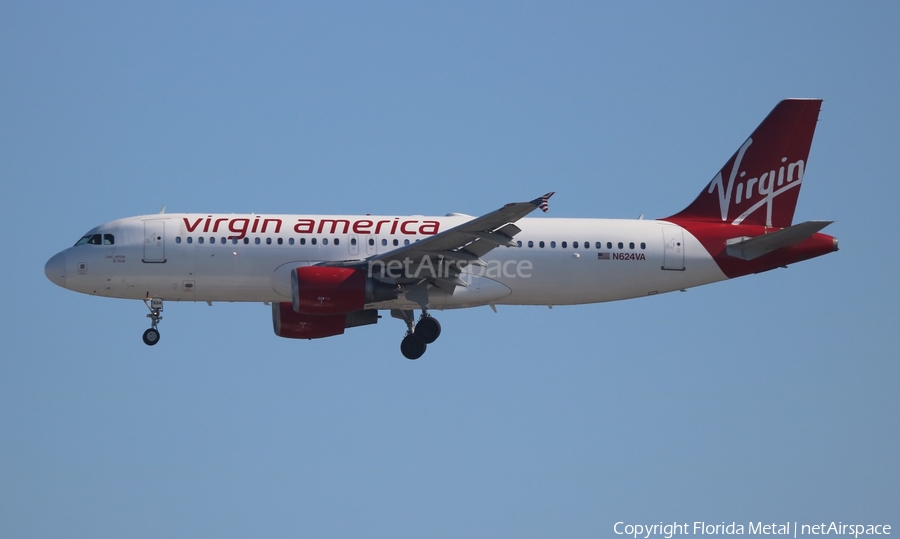 Virgin America Airbus A320-214 (N624VA) | Photo 303700