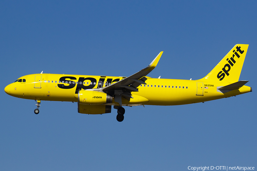 Spirit Airlines Airbus A320-232 (N625NK) | Photo 564126