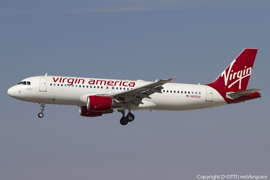 Virgin America Airbus A320-214 (N625VA) | Photo 341101