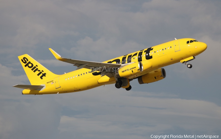 Spirit Airlines Airbus A320-232 (N626NK) | Photo 615077