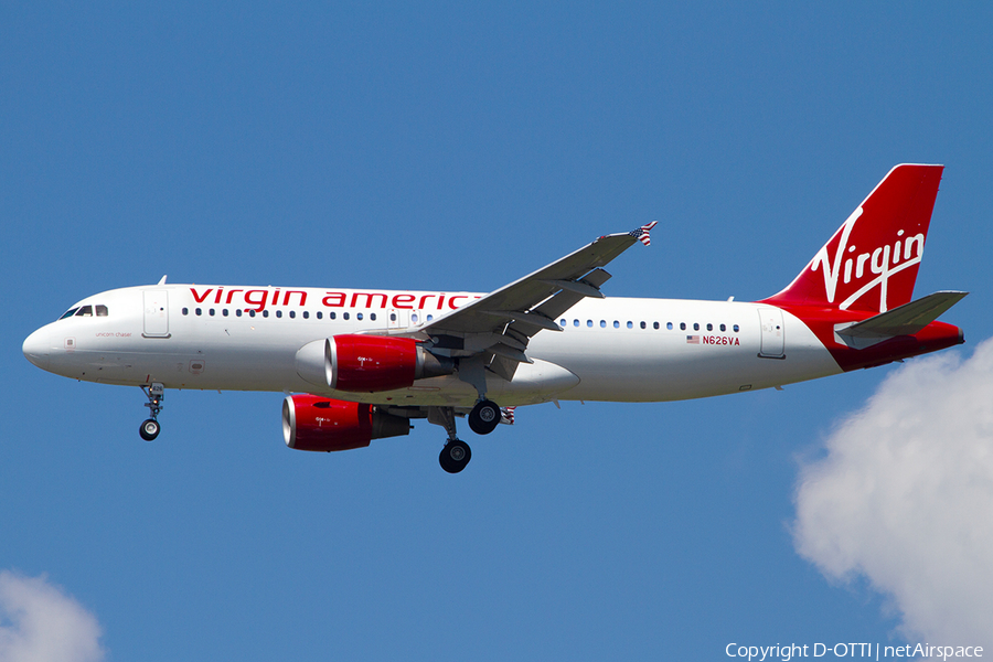 Virgin America Airbus A320-214 (N626VA) | Photo 386262
