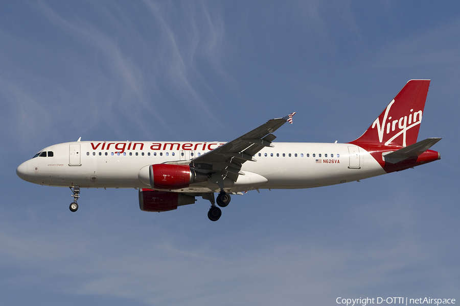 Virgin America Airbus A320-214 (N626VA) | Photo 279742