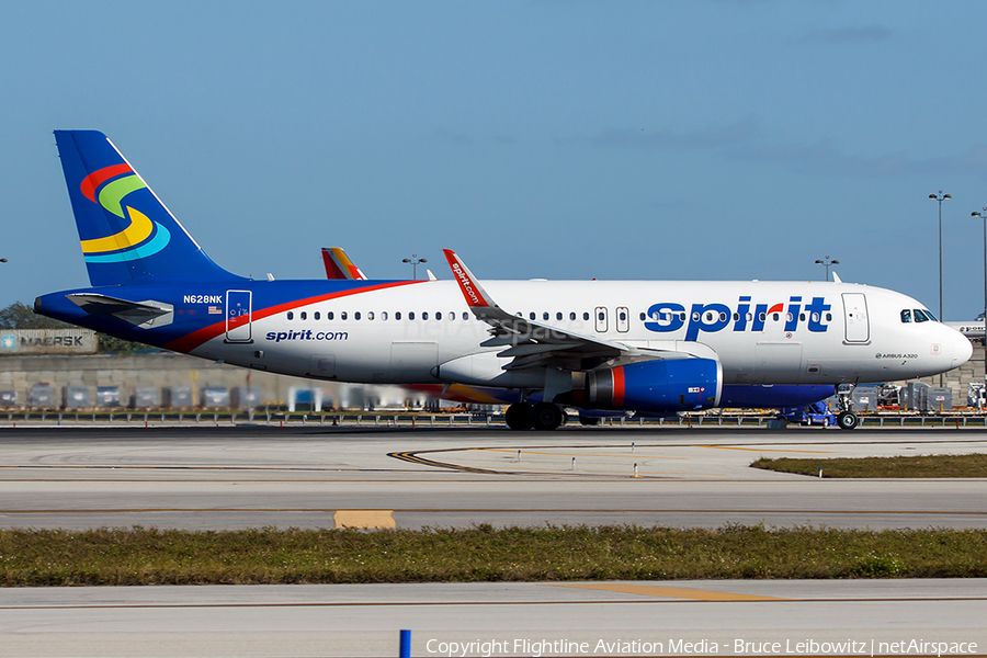 Spirit Airlines Airbus A320-232 (N628NK) | Photo 165066