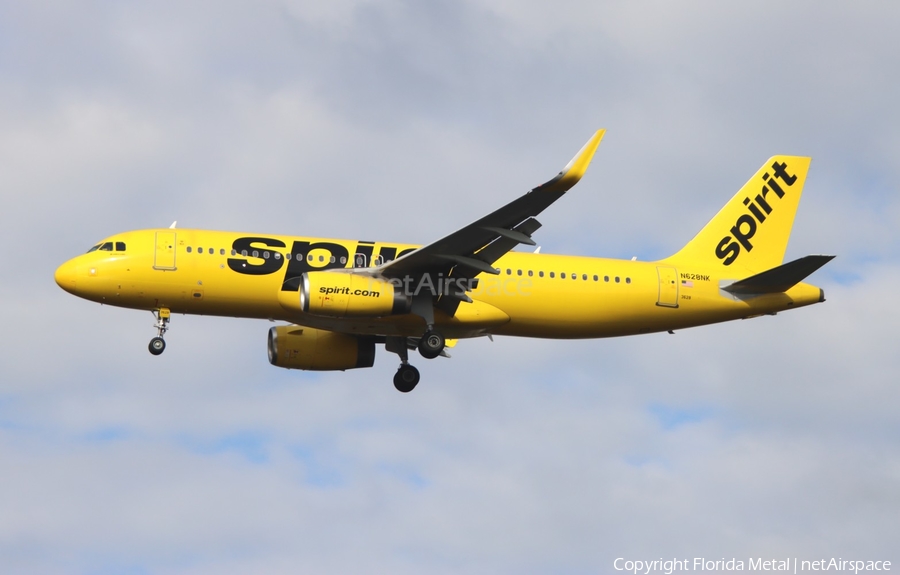 Spirit Airlines Airbus A320-232 (N628NK) | Photo 668662