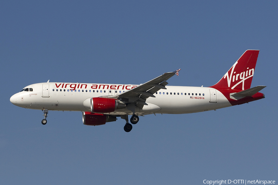 Virgin America Airbus A320-214 (N628VA) | Photo 278886