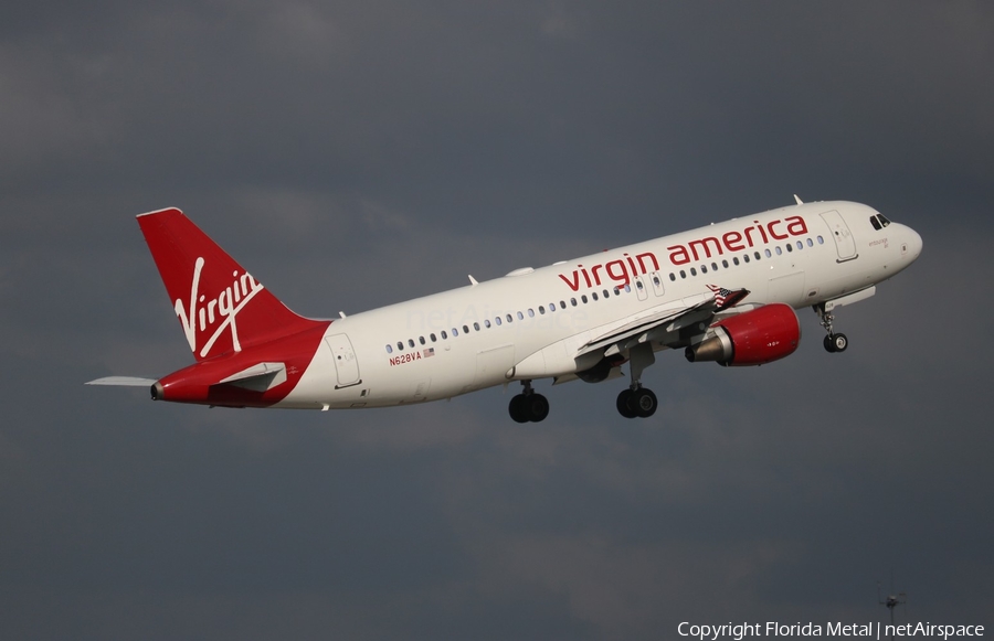 Virgin America Airbus A320-214 (N628VA) | Photo 615591